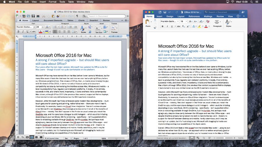 microsoft office 2016 for mac not working